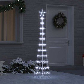 Árbol de Navidad LED con 230 LED Frío 51 x 51 x 190 cm Metal