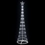 Árbol de Navidad LED con 230 LED Frío 51 x 51 x 190 cm Metal