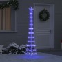 Árbol de Navidad LED con 230 LED Azul 51 x 51 x 190 cm Metal