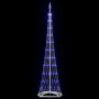 Árbol de Navidad LED con 230 LED Azul 51 x 51 x 190 cm Metal