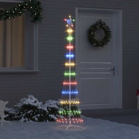 Árbol de Navidad LED Multicolor 51 x 51 x 190 cm Metal
