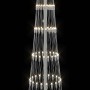 Árbol de Navidad LED con 290 LED Cálido 70 x 70 x 250 cm Metal