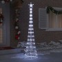 Árbol de Navidad LED con 290 LED Frío 70 x 70 x 250 cm Metal
