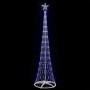 Árbol de Navidad LED con 290 LED Azul 70 x 70 x 250 cm Metal
