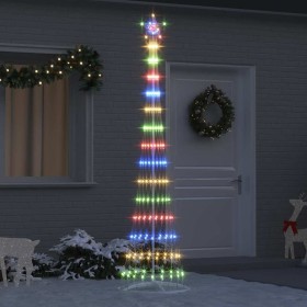Árbol de Navidad LED Multicolor 70 x 70 x 250 cm Metal