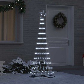 Árbol de Navidad LED con 230 LED Frío 71 x 71 x 184.5 cm Metal