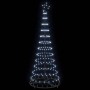 Árbol de Navidad LED con 230 LED Frío 71 x 71 x 184.5 cm Metal