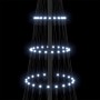 Árbol de Navidad LED con 230 LED Frío 71 x 71 x 184.5 cm Metal