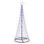 Árbol de Navidad LED con 230 LED Azul 71 x 71 x 184.5 cm Metal