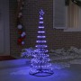 Árbol de Navidad LED con 230 LED Azul 71 x 71 x 184.5 cm Metal