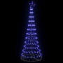 Árbol de Navidad LED con 230 LED Azul 71 x 71 x 184.5 cm Metal