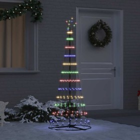 Árbol de Navidad LED Multicolor 71 x 71 x 184.5 cm Metal