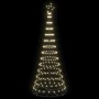 Árbol de Navidad LED Cálido 100 x 100 x 250 cm Metal