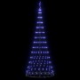 Árbol de Navidad LED con 290 LED Azul 100 x 100 x 250 cm Metal