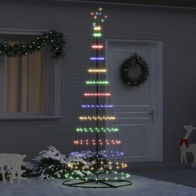 Árbol de Navidad LED Multicolor 100 x 100 x 250 cm Metal