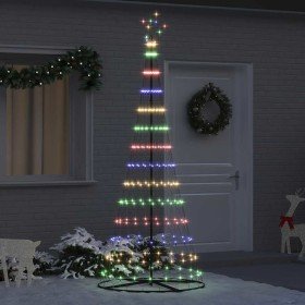 Árbol de Navidad LED Multicolor 100 x 100 x 250 cm Metal