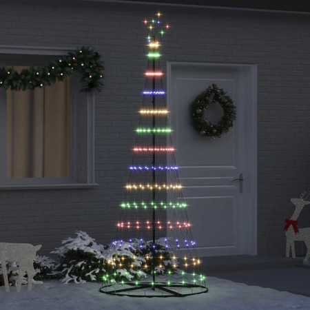 Árbol de Navidad LED Multicolor 100 x 100 x 250 cm Metal