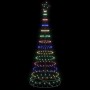 Árbol de Navidad LED Multicolor 100 x 100 x 250 cm Metal