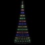 Árbol de Navidad LED Multicolor 100 x 100 x 250 cm Metal