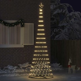 Árbol de Navidad LED Cálido 100.5 x 100.5 x 302.5 cm Metal