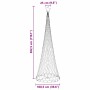 Árbol de Navidad LED Frío 100.5 x 100.5 x 302.5 cm Metal