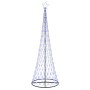 Árbol de Navidad LED Azul 100.5 x 100.5 x 302.5 cm Metal