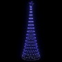 Árbol de Navidad LED Azul 100.5 x 100.5 x 302.5 cm Metal