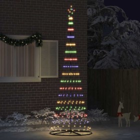 Árbol de Navidad LED Multicolor 100.5 x 100.5 x 302.5 cm Metal