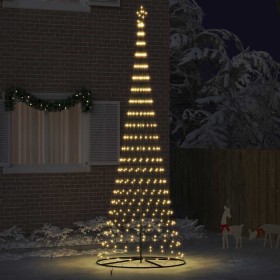 Árbol de Navidad LED Cálido 138.5 x 138.5 x 399 cm Metal