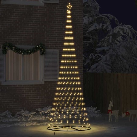 Árbol de Navidad LED Cálido 138.5 x 138.5 x 399 cm Metal