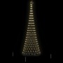Árbol de Navidad LED Cálido 138.5 x 138.5 x 399 cm Metal