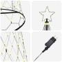Árbol de Navidad LED Cálido 138.5 x 138.5 x 399 cm Metal