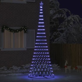 Árbol de Navidad LED Azul 138.5 x 138.5 x 399 cm Metal
