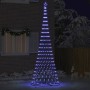 Árbol de Navidad LED Azul 138.5 x 138.5 x 399 cm Metal