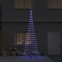 Árbol de Navidad LED Azul 138.5 x 138.5 x 399 cm Metal