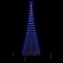 Árbol de Navidad LED Azul 138.5 x 138.5 x 399 cm Metal