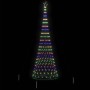 Árbol de Navidad LED Multicolor 138.5 x 138.5 x 399 cm Metal
