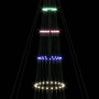 Árbol de Navidad LED Multicolor 138.5 x 138.5 x 399 cm Metal