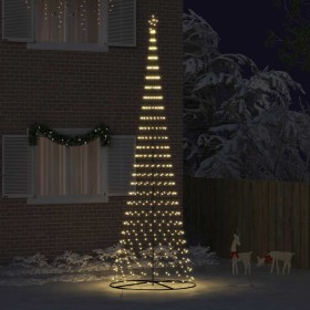 Árbol de Navidad LED Cálido 160 x 160 x 500 cm Metal