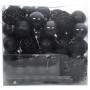 Juego de Esferas de Navidad con 300 LED 120 pcs Negro Plástico