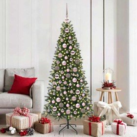 Juego de Esferas de Navidad con 300 LED 120 pcs Rosa Plástico