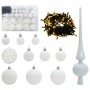 Juego de Esferas de Navidad con 150 LED 61 pcs Plástico