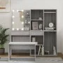 LED-Waschtischset aus Sperrholz in Sonoma-Grau von vidaXL, Schlafzimmermöbel-Sets - Ref: Foro24-3114105, Preis: 215,42 €, Rab...