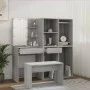 Sonoma Gray Plywood LED Vanity Set by vidaXL, Bedroom furniture sets - Ref: Foro24-3114105, Price: 215,42 €, Discount: %