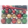 Juego de Esferas de Navidad 61 pcs Multicolor Plástico