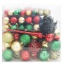 Juego de Esferas de Navidad 120 pcs Multicolor Plástico