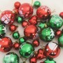 Juego de Esferas de Navidad 40 pcs Rojo y Verde