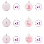 Juego de Esferas de Navidad 40 pcs y rosa