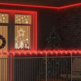 Luz de cuerda con 2400 LED Rojo 100 m PVC