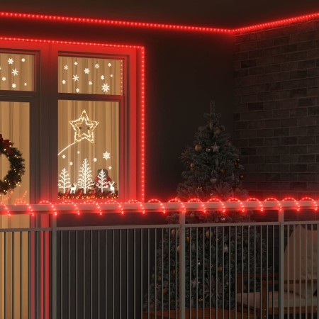 Luz de cuerda con 2400 LED Rojo 100 m PVC